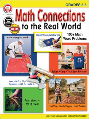 cover image of Math Connections to the Real World, Grades 5--8